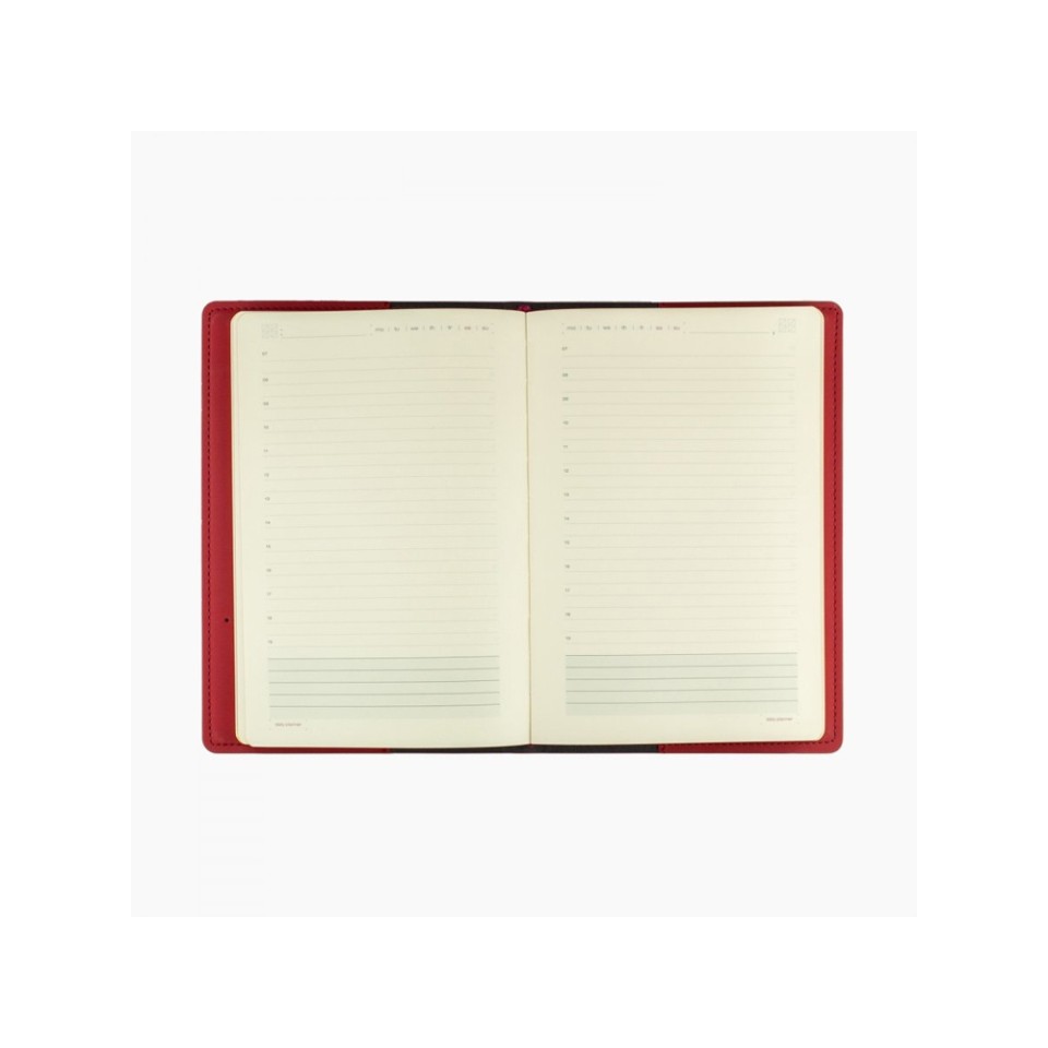 Ежедневник недатированный А5  "Oxford", бордовый