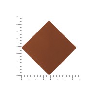 ПАТЧ РОМБ nubuk (коричневый ) 7,6 х 7,6 см