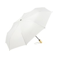 Зонт складной 5429 koBrella из бамбука, полуавтомат,белый