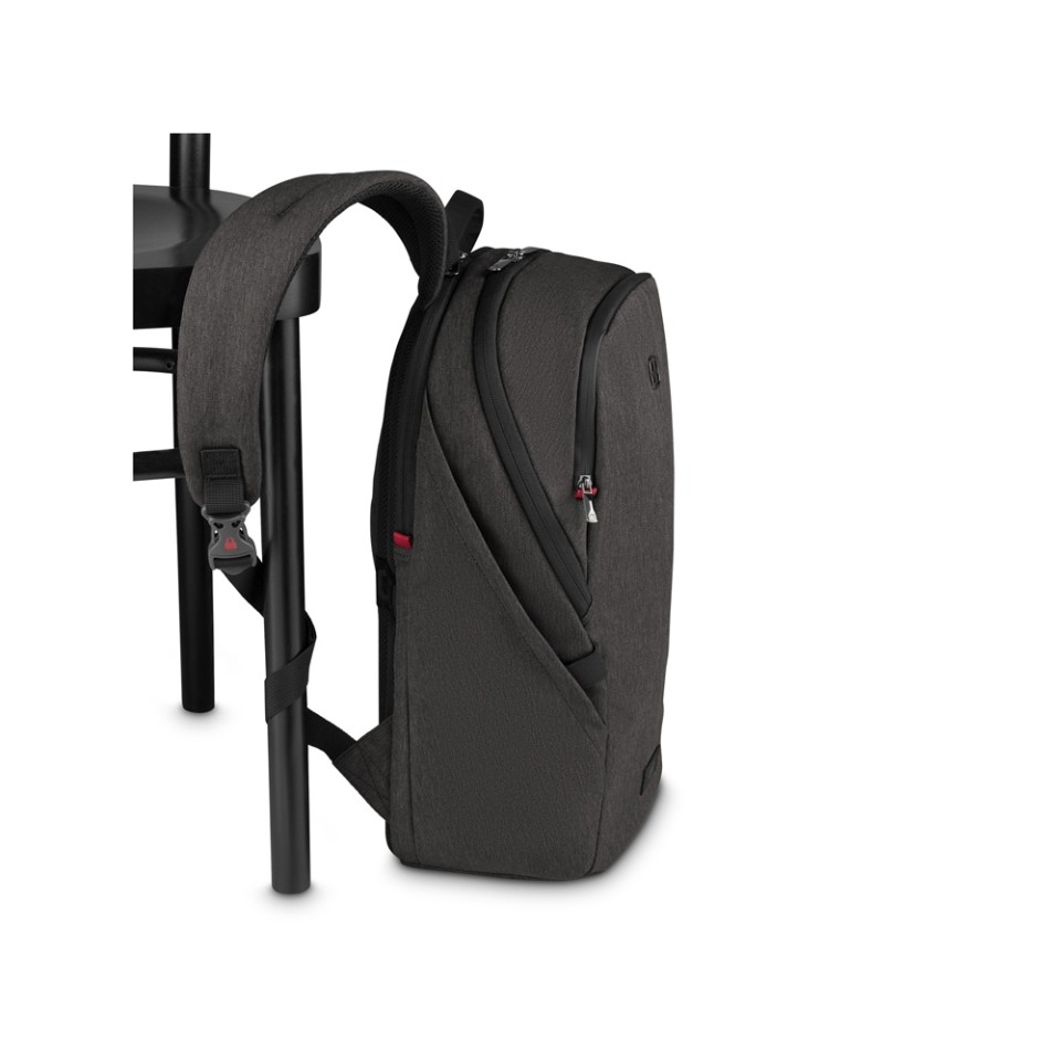 Рюкзак WENGER MX Light 16”, серый, 100% полиэстер, 31х20х44 см, 21 л