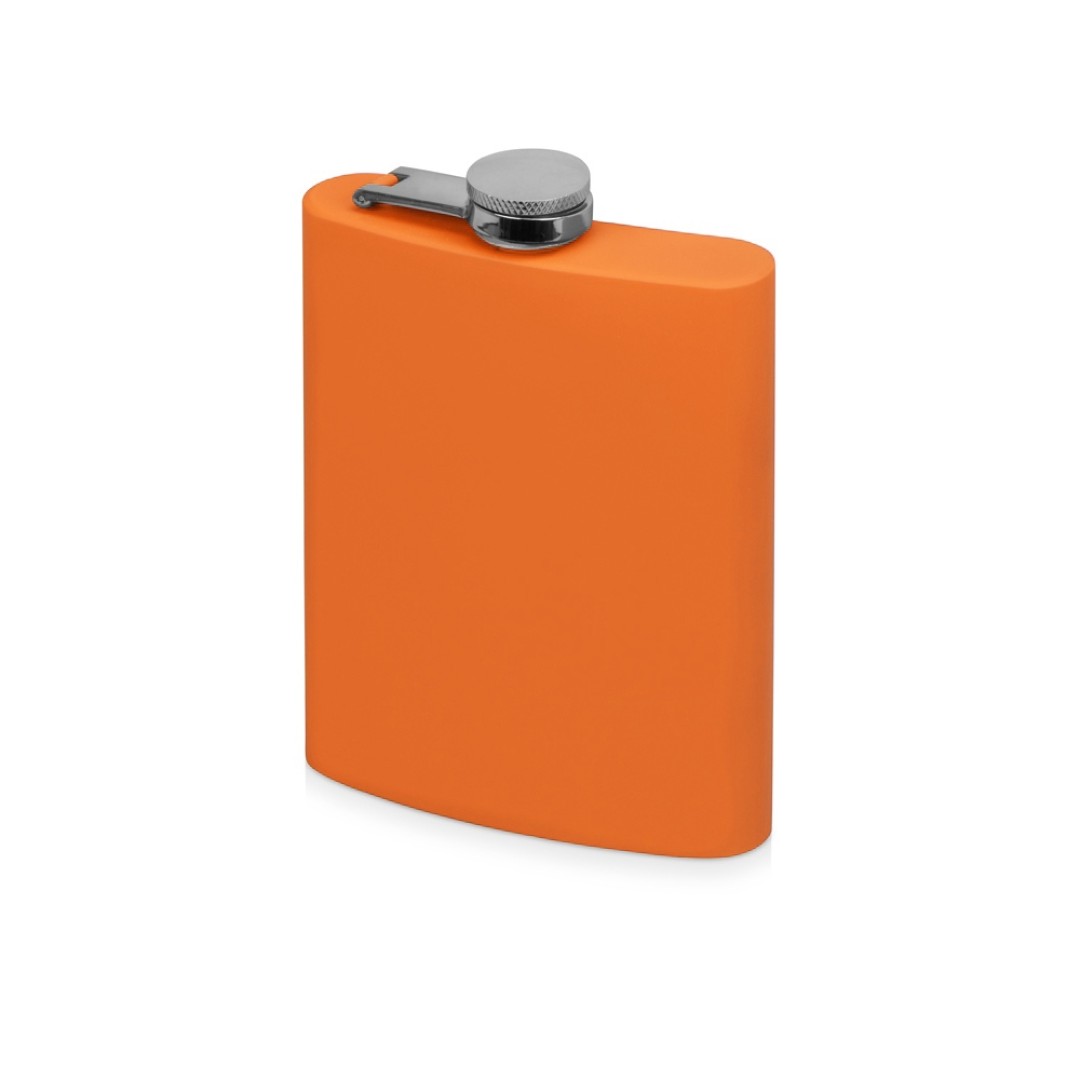 Фляжка 240 мл Remarque soft touch, 304 сталь, оранжевый