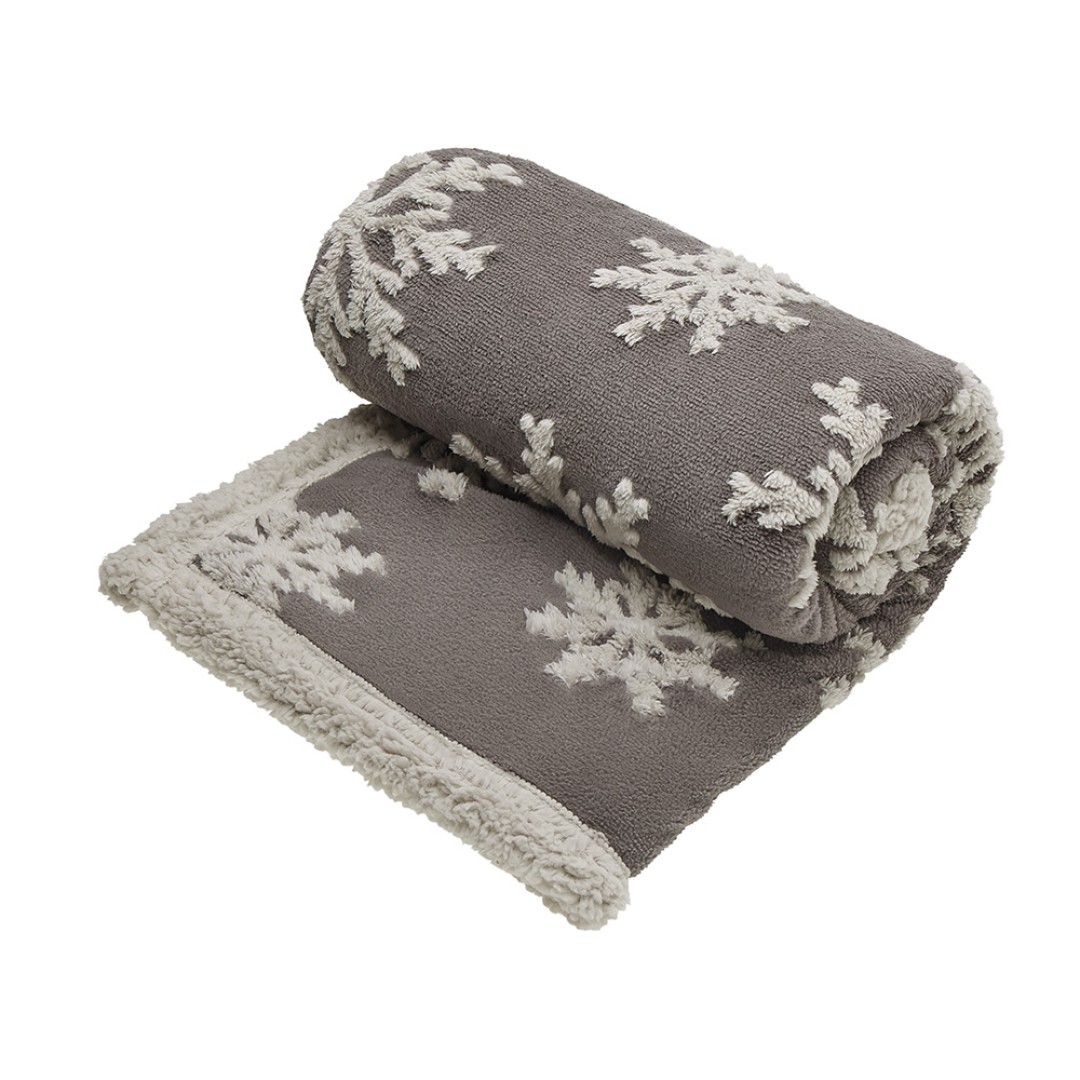 Плед Snowflake новогодний