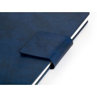 Бизнес блокнот А5 "Monoi" с клапаном, твердая обложка, 128 листов, темно-синий