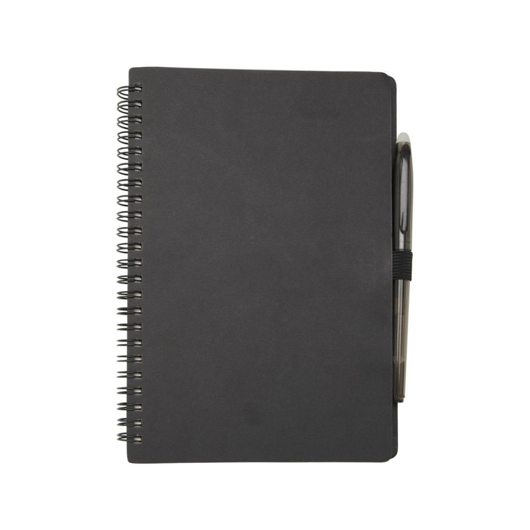 Slate многоразовый набор из блокнота в мягкой обложке и ручки - сплошной черный