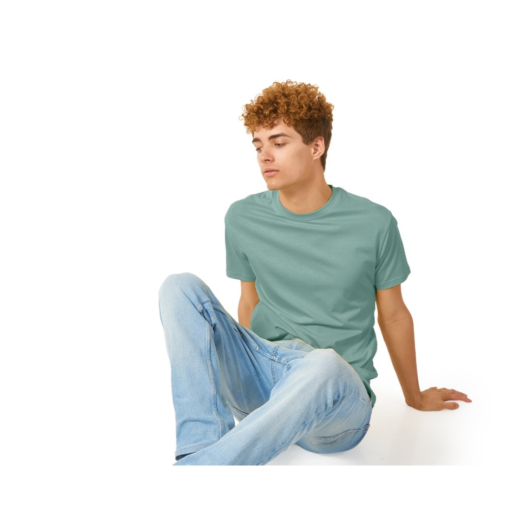 Футболка "Heavy Super Club" с боковыми швами, мужская, припылено-бирюзовый