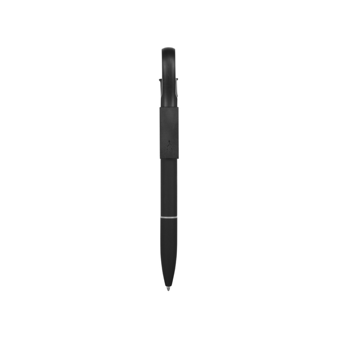 Ручка шариковая с кабелем USB, черный