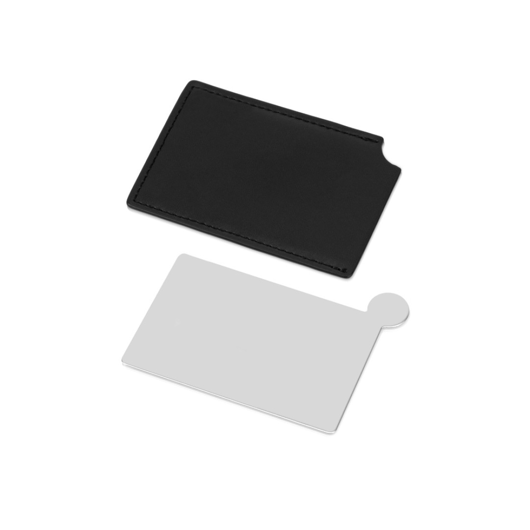 Зеркало в чехле "Style", серебристый/черный