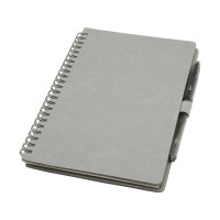 Slate многоразовый набор из блокнота в мягкой обложке и ручки - Серый