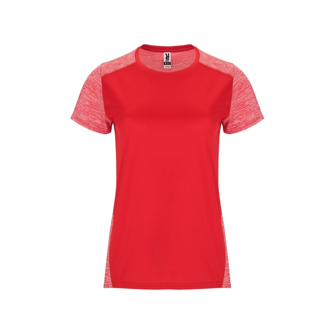 Спортивная футболка "Zolder" женская, красный/меланжевый красный