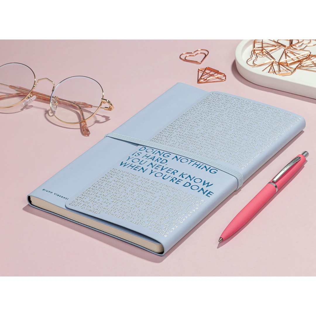 Ежедневник недатированный А5 «Bilbao», зефирный сиреневый