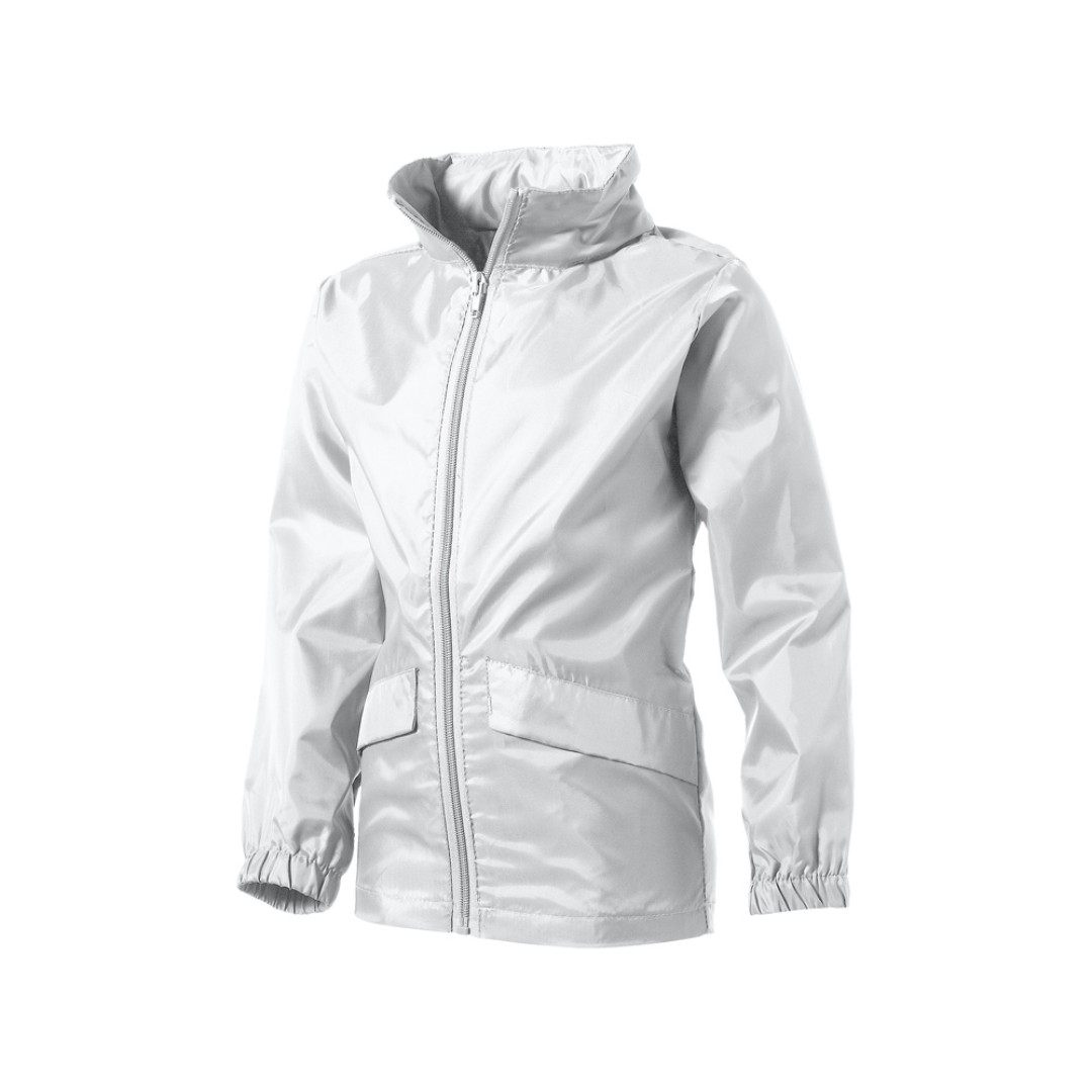 Ветровка "Miami" детская с чехлом, белый