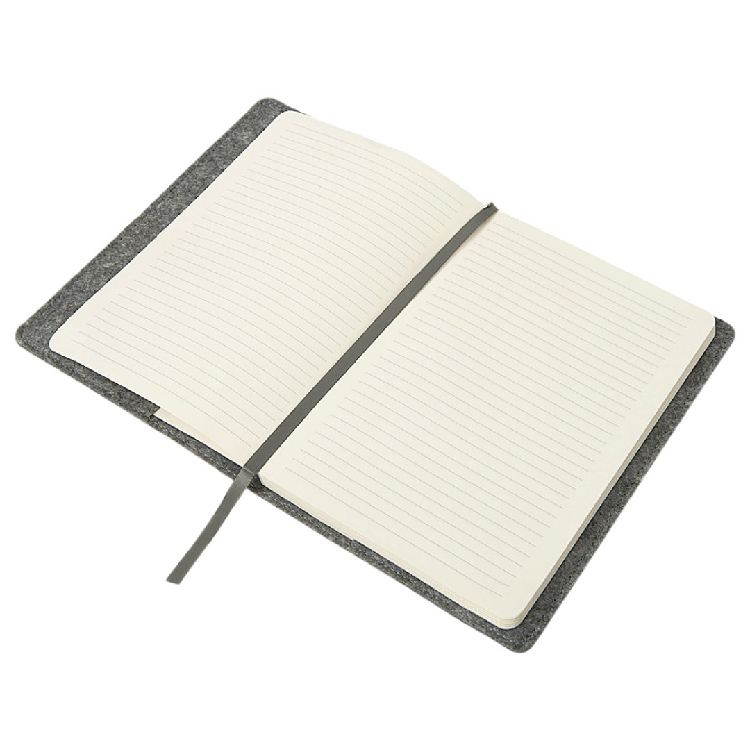 Двустороннее портфолио из рпет-фетра и искусственной кожи "Felt", серый