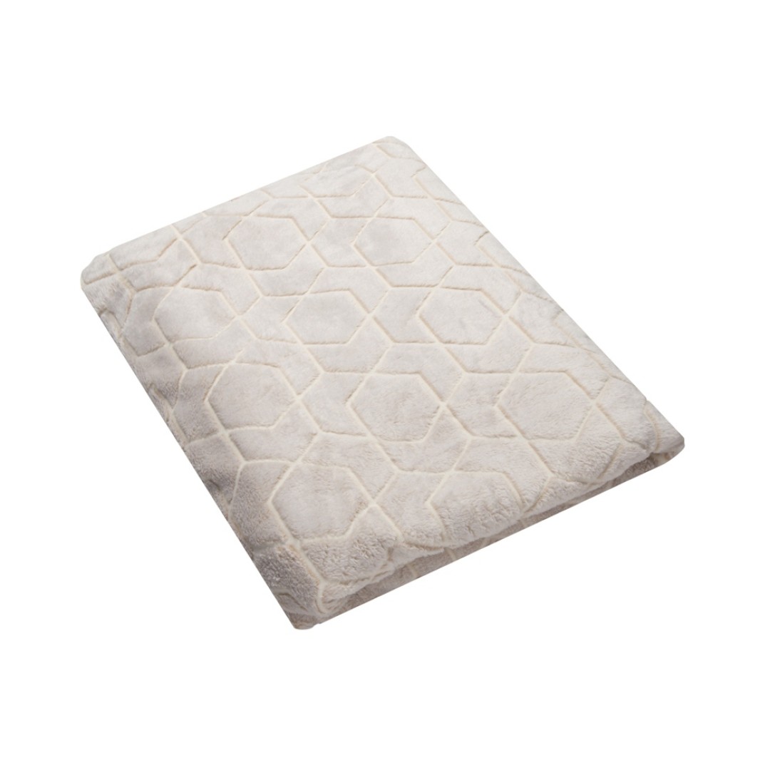 Светящийся в темноте плед Lattice бежевый