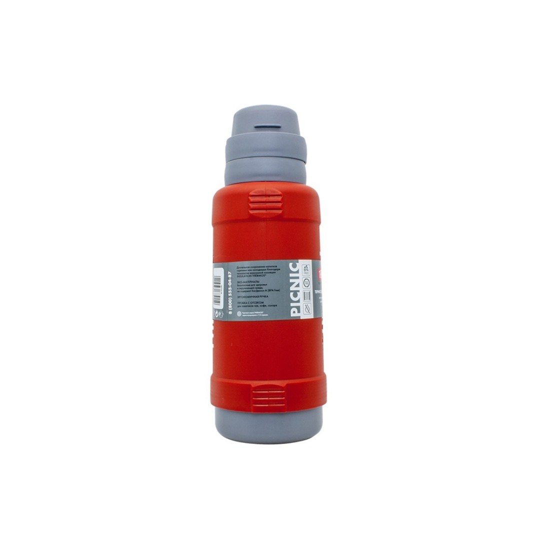 Термос со стеклянной колбой тм THERMOS PICNIC 40 Series Red 1,0L