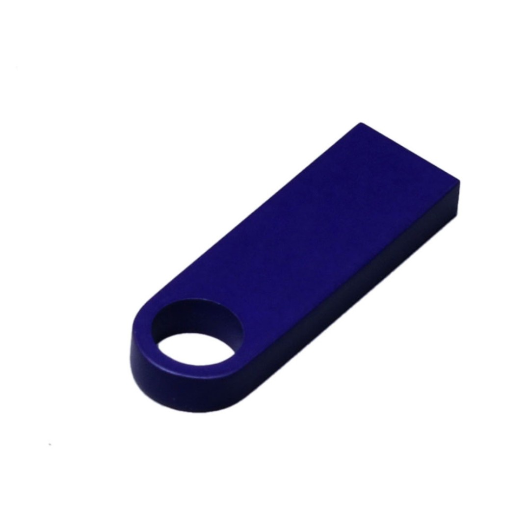 USB 2.0-флешка на 4 Гб с мини чипом и круглым отверстием, синий