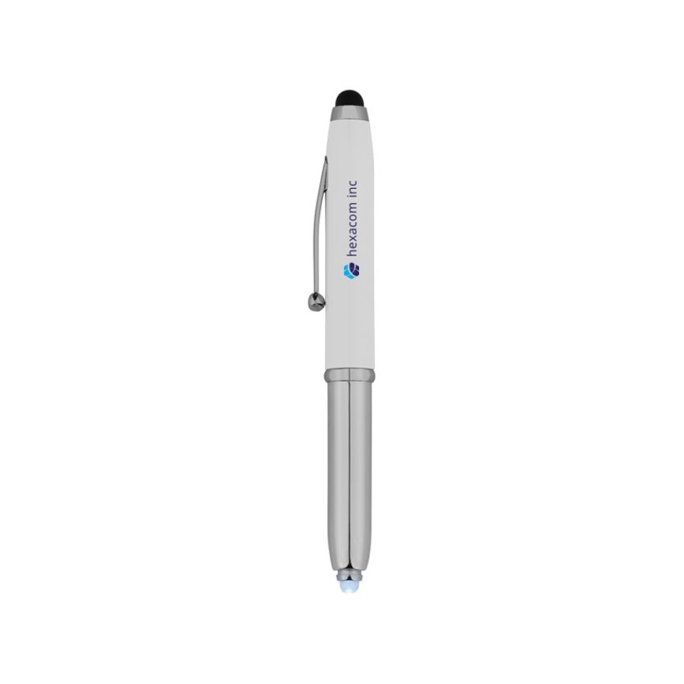 Ручка-стилус шариковая "Xenon", белый, синие чернила