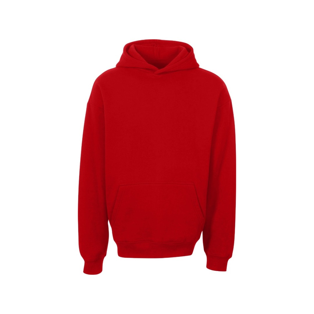 Толстовка с капюшоном оверсайз «Berlin» унисекс, красный
