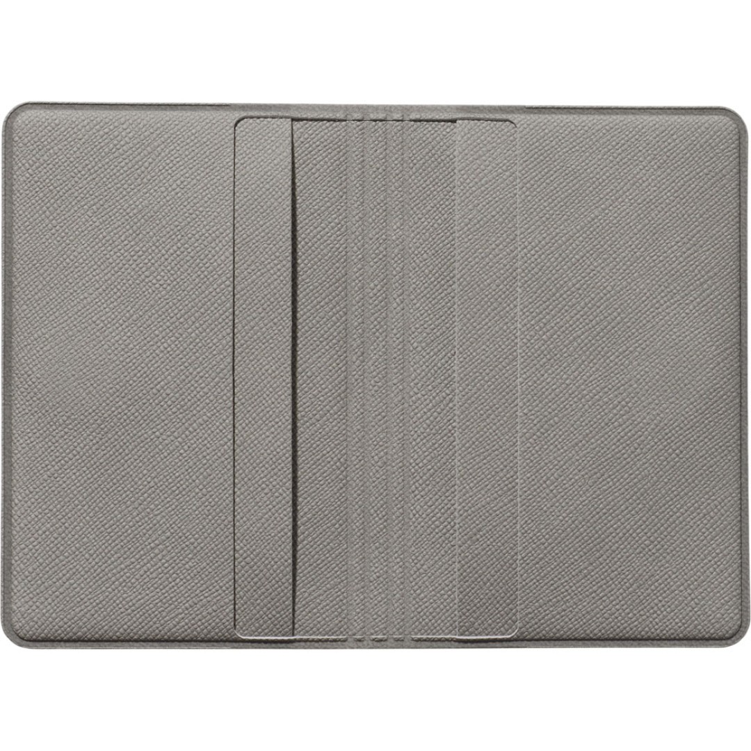 Футляр-книжка на 4-е карты с RFID "Favor", серый