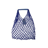 Авоська Dream М "old style" 15 литров с кожаными ручками, синий (12)