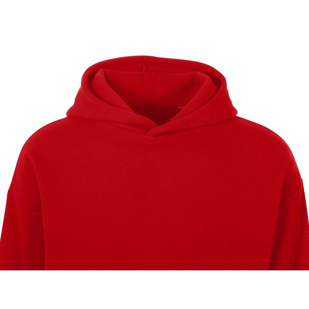 Толстовка с капюшоном оверсайз «Berlin» унисекс, красный