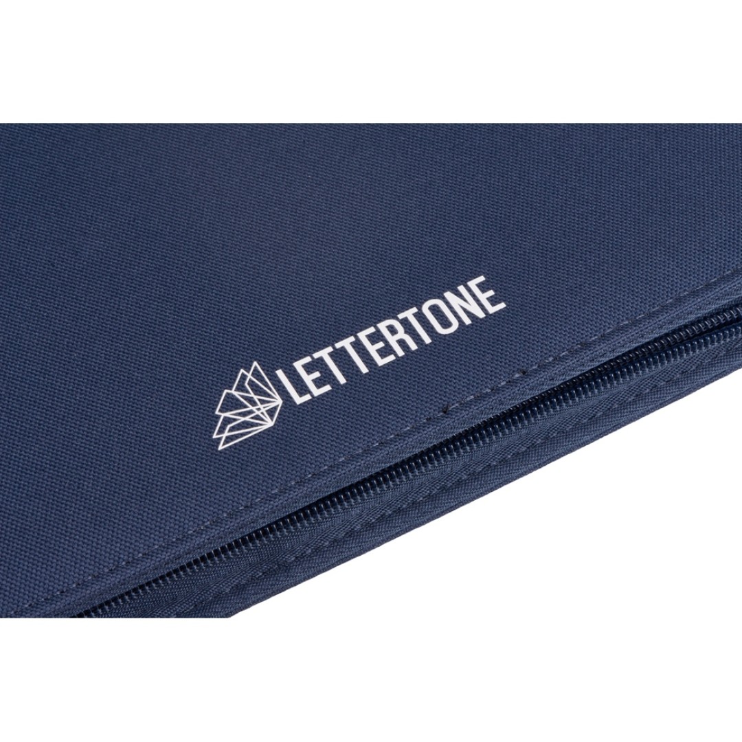 Портфолио А4 из RPET на молнии "Harvey", 40 л FSC бумаги, синий