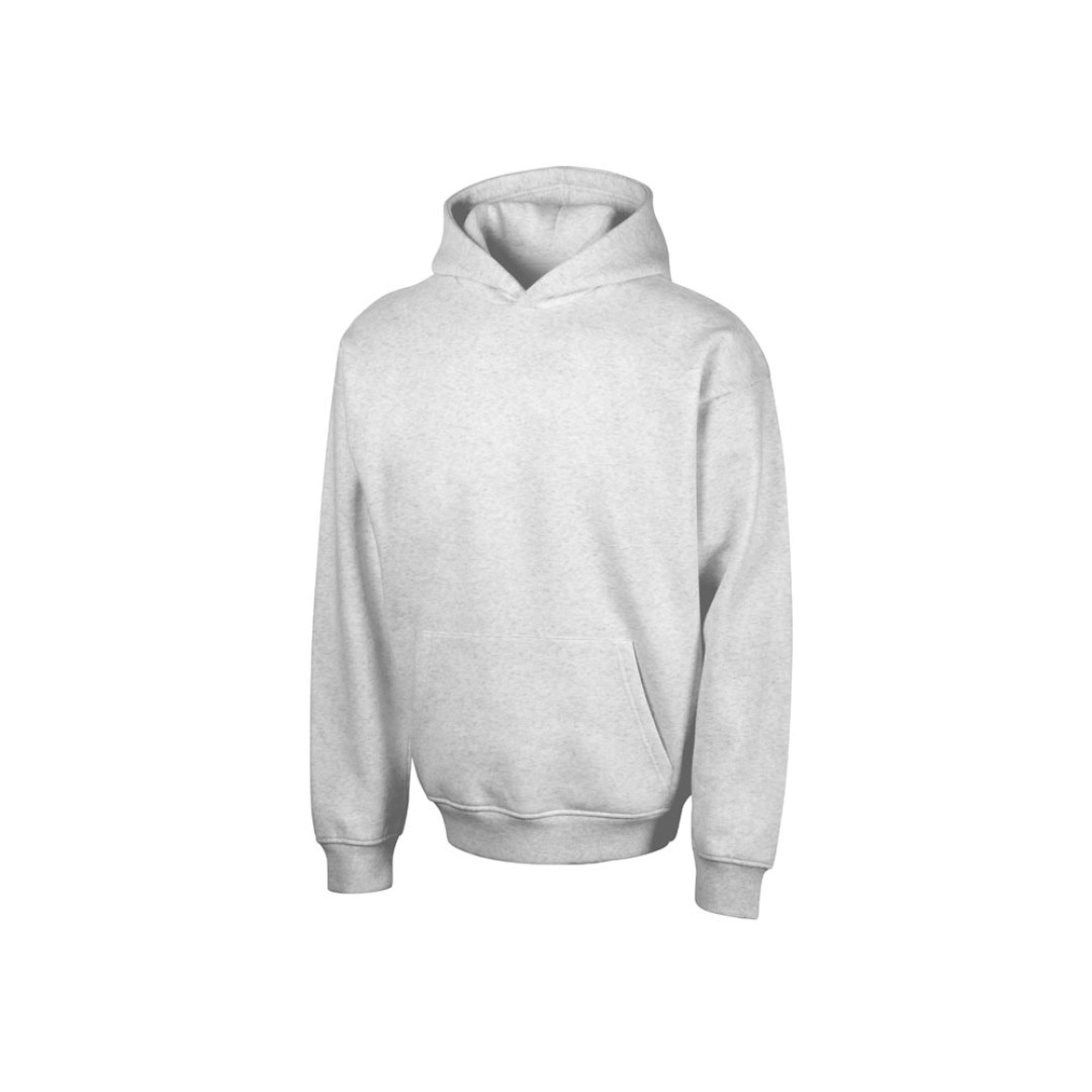 Толстовка с капюшоном оверсайз «Berlin» унисекс, белый меланж