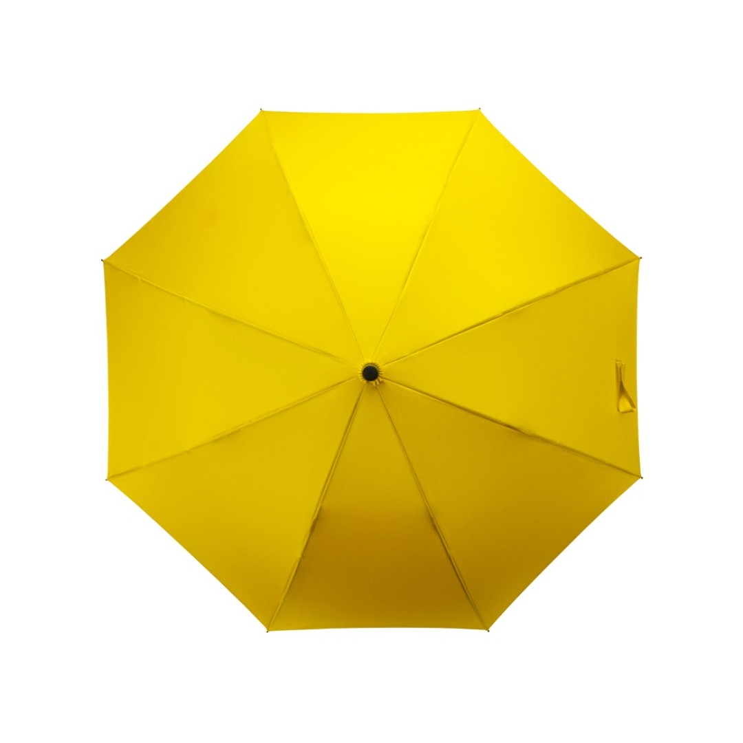 Зонт-трость полуавтомат Wetty с проявляющимся рисунком, желтый (P)