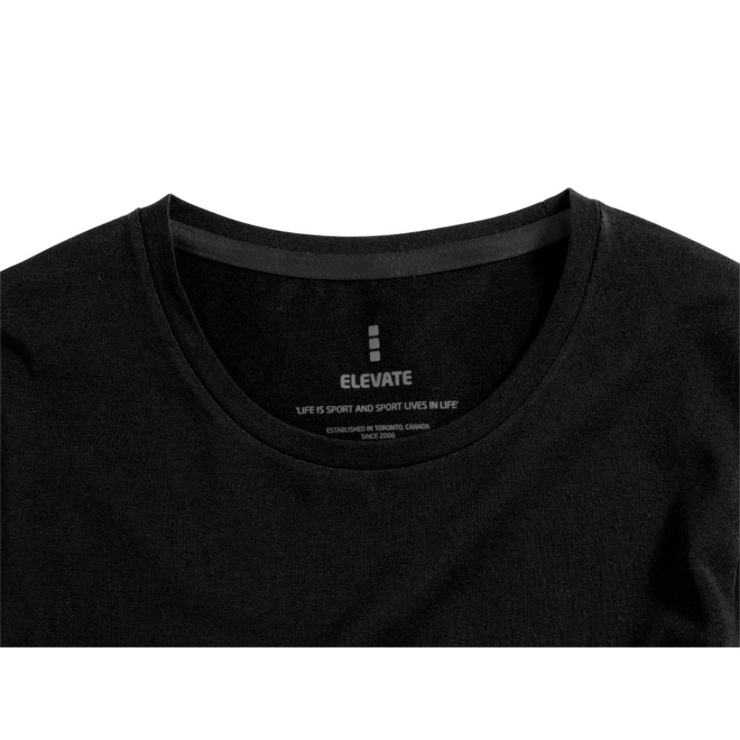 Ponoka мужская футболка из органического хлопка, длинный рукав, черный