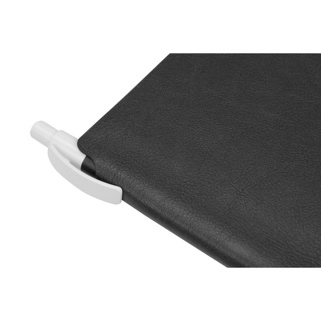 Блокнот «Notepeno» 130x205 мм с тонированными линованными страницами, черный (Р)