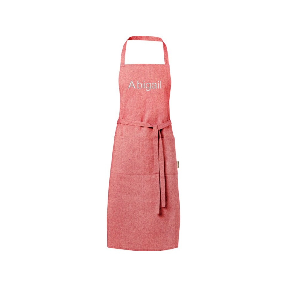 Pheebs 200 g/m2 recycled cotton apron, красный яркий