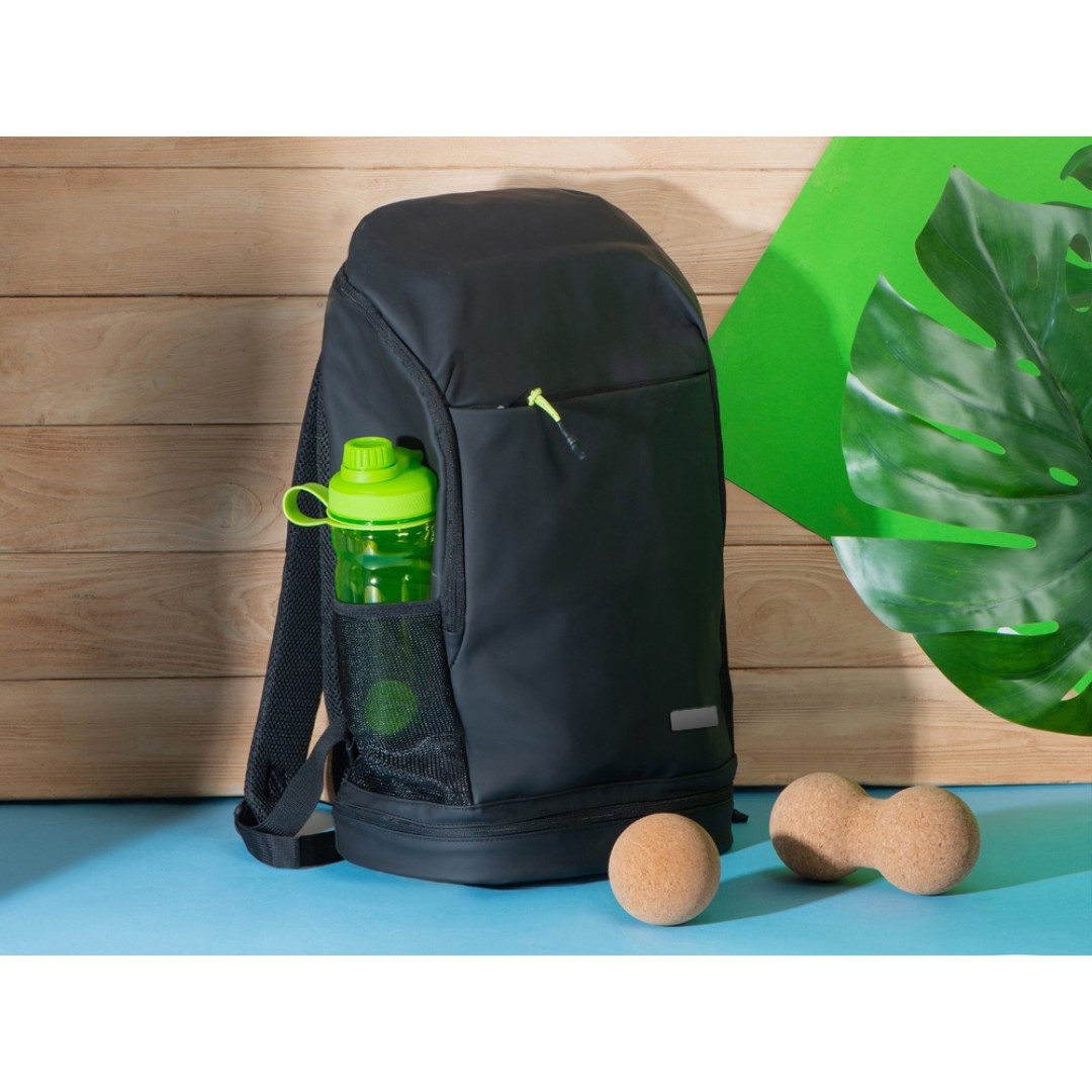 Рюкзак Gym с отделением для обуви, черный (с шильдом) (Р)