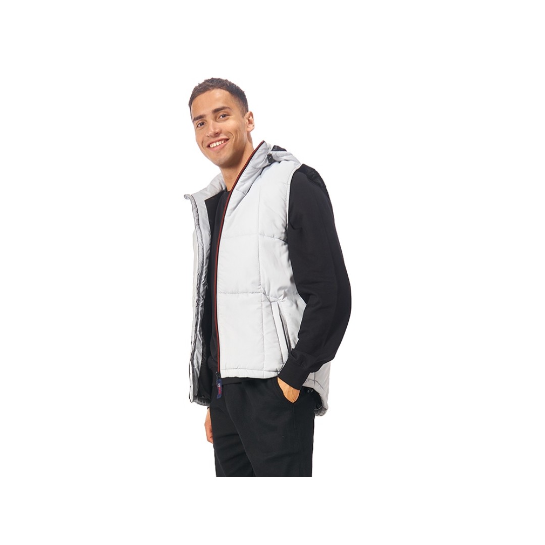 Жилет "Vigour" мужской, серый/черный