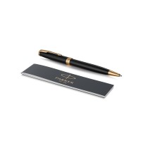 Ручка шариковая «Parker Sonnet Core Black Lacquer GT», черный/золотистый