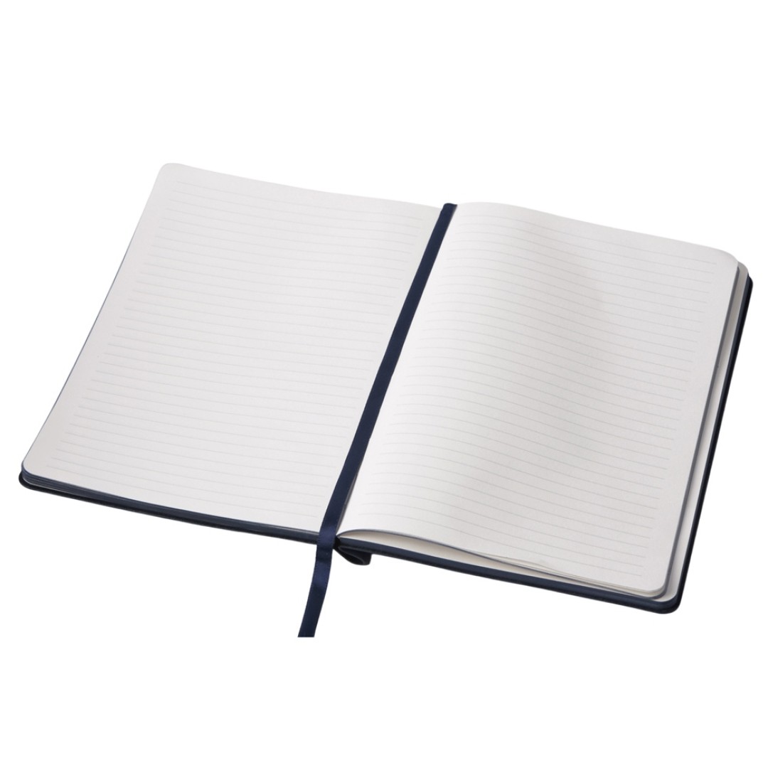 Блокнот А5 "Notepeno Max", 96 листов 80 гр/м2 белой FSC бумаги, темно-синий