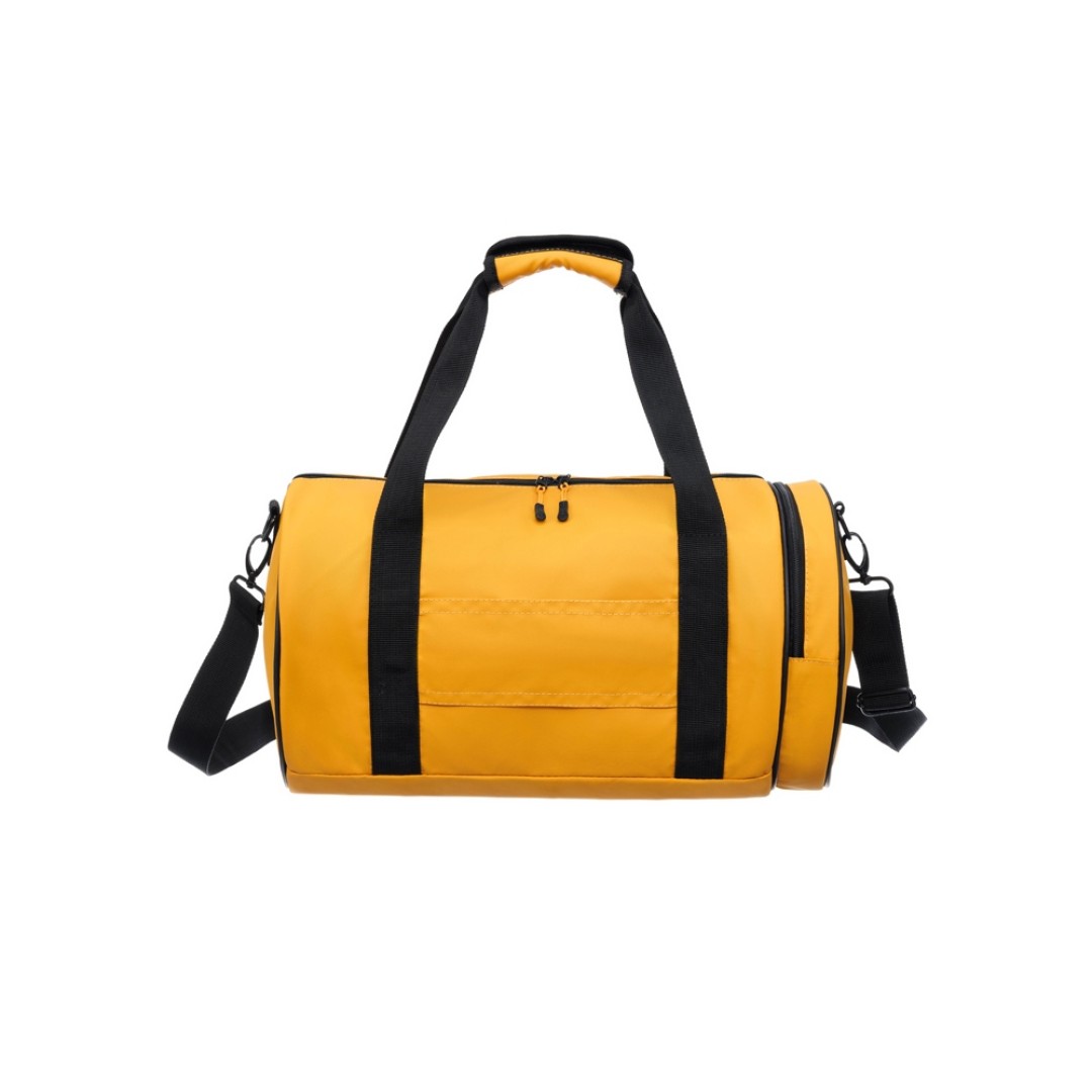 Сумка спортивная TORBER MOBI, желтая, полиэстер 900D с PU покрытием, 45 х 25 х 25 см