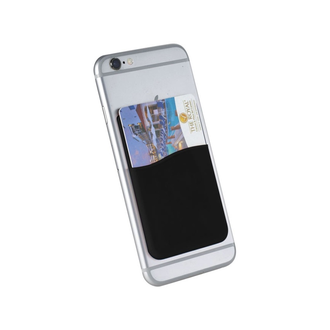 Картхолдер с креплением на телефон «Gummy», черный