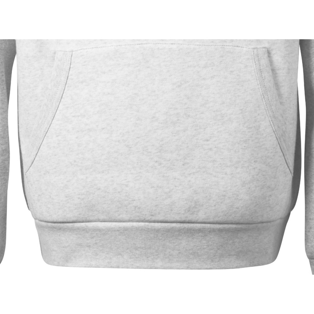 Толстовка с капюшоном «Dublin» мужская, серый меланж/белый меланж