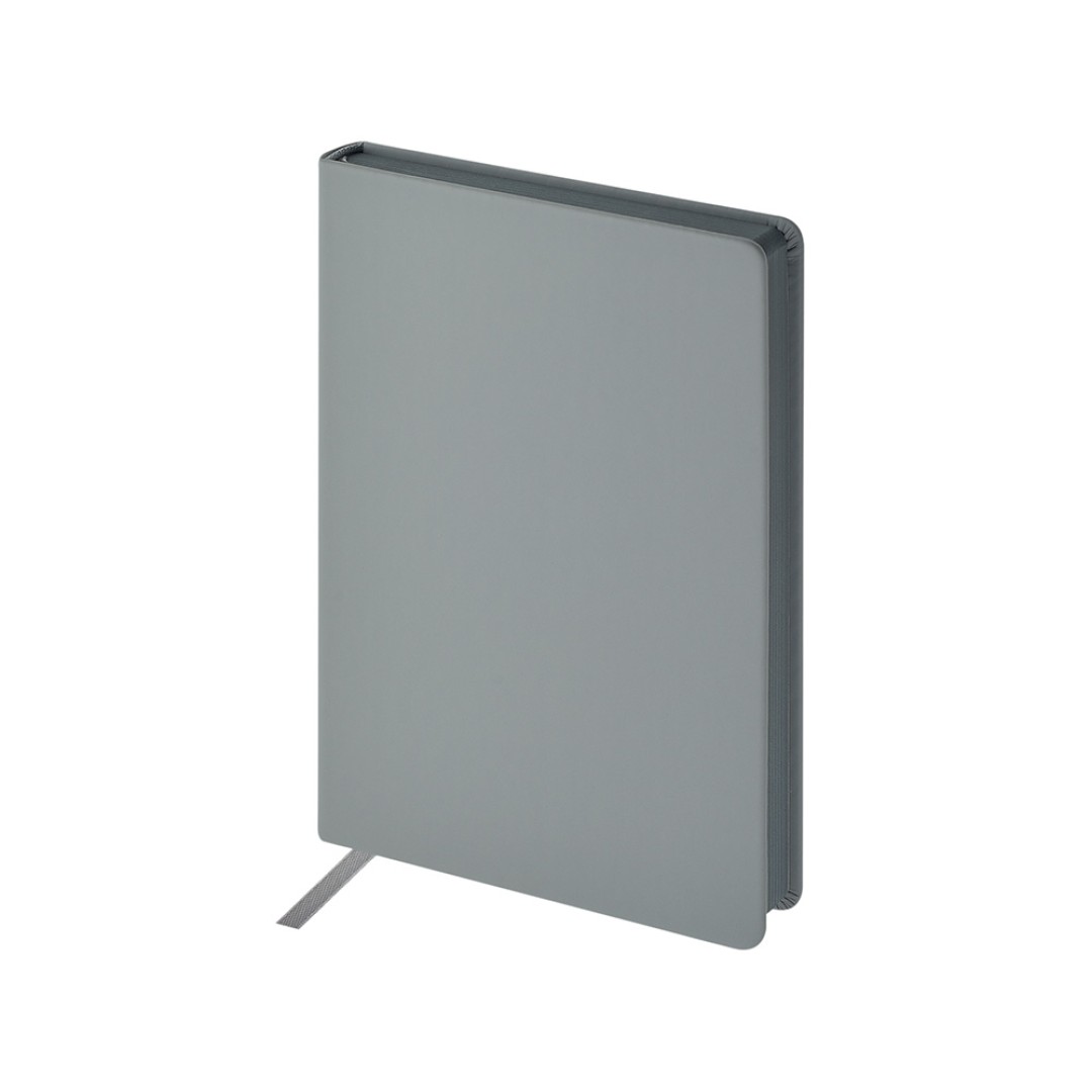 Ежедневник А5 "Megapolis Color New" soft-touch, светло-серый