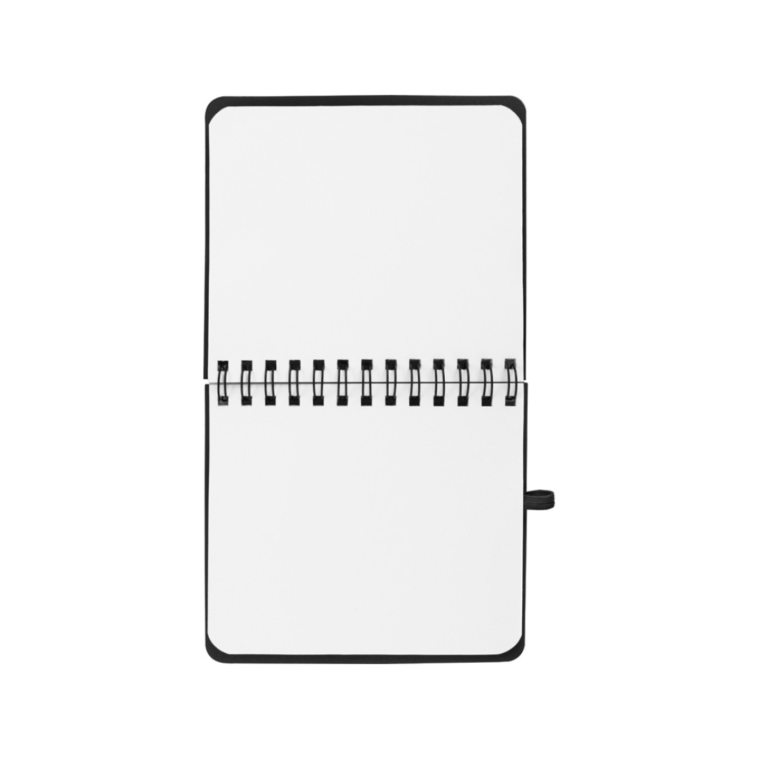 Блокнот А6 "Журналист" с ручкой, черный (Р)