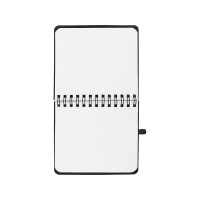 Блокнот А6 "Журналист" с ручкой, черный (Р)