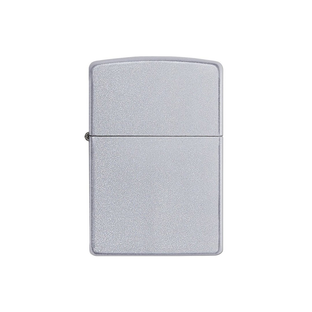 Зажигалка ZIPPO Classic с покрытием Satin Chrome™, латунь/сталь, серебристая, матовая, 38x13x57 мм