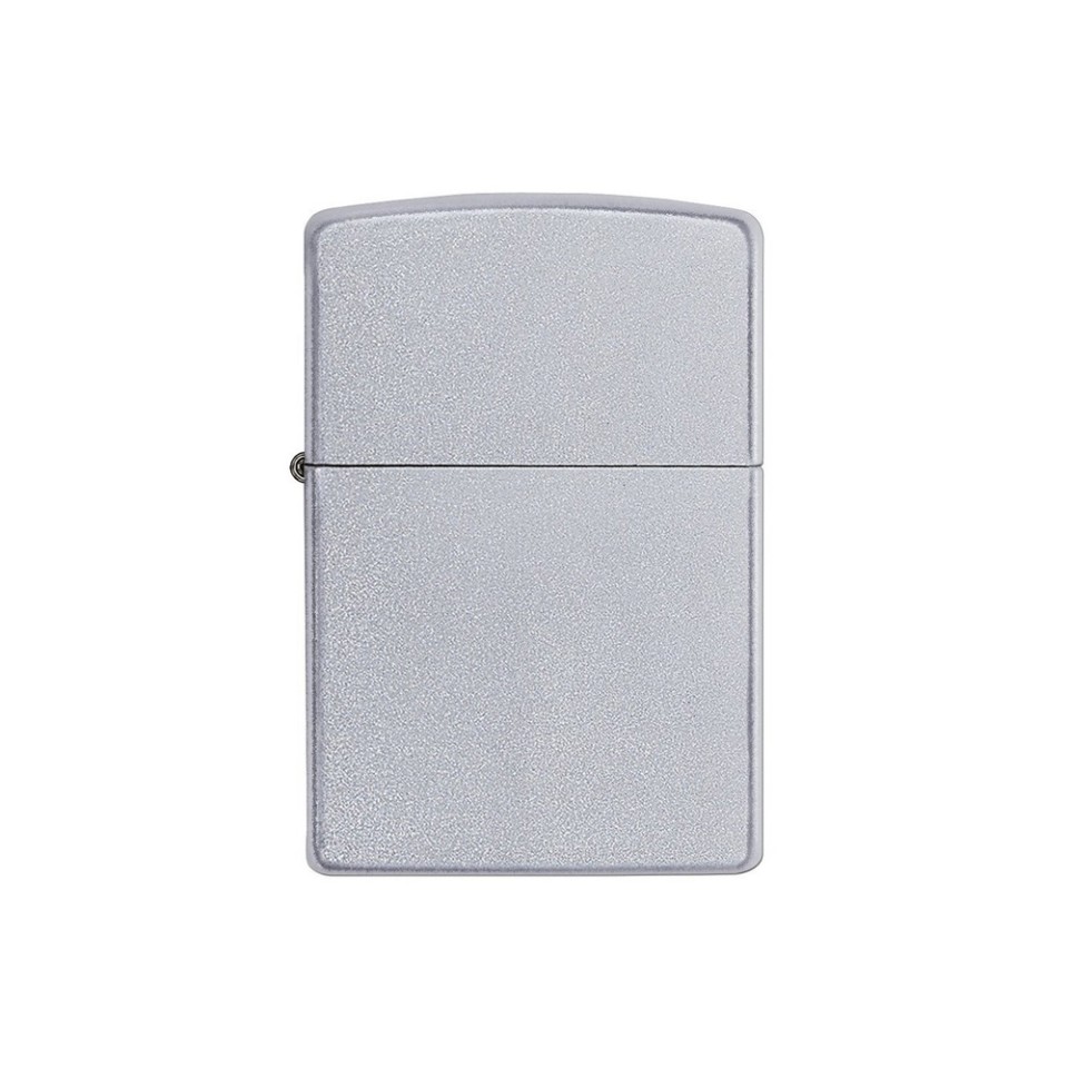 Зажигалка ZIPPO Classic с покрытием Satin Chrome™, латунь/сталь, серебристая, матовая, 38x13x57 мм