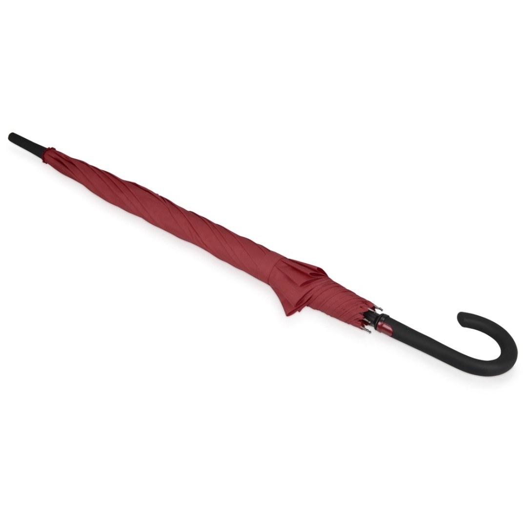 Зонт-трость Bergen, полуавтомат, бордовый