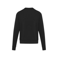 Yukon унисекс интерлок спортивный свитер с круглым вырезом - Сплошной черный