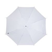 Зонт трость 23" Niel из переработанного ПЭТ-пластика, полуавтомат - Белый