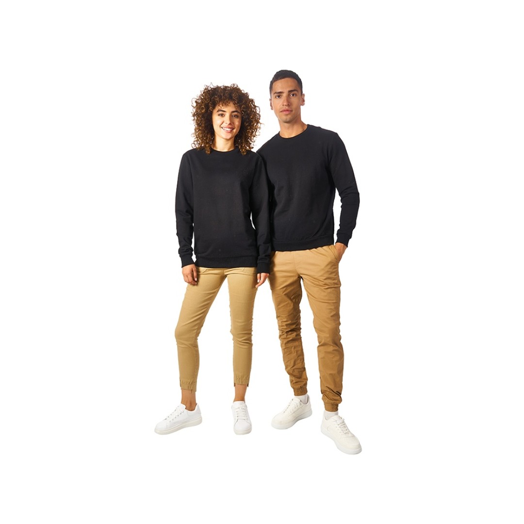 Свитшот "Motion" унисекс с начесом, черный