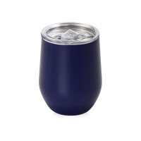 Вакуумная термокружка "Sense", непротекаемая крышка, крафтовая упаковка, темно-синий