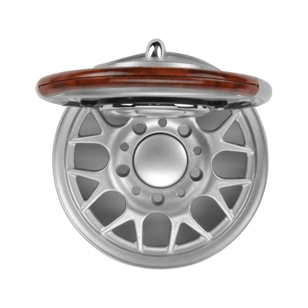 Часы настольные "Колесо", серебристый