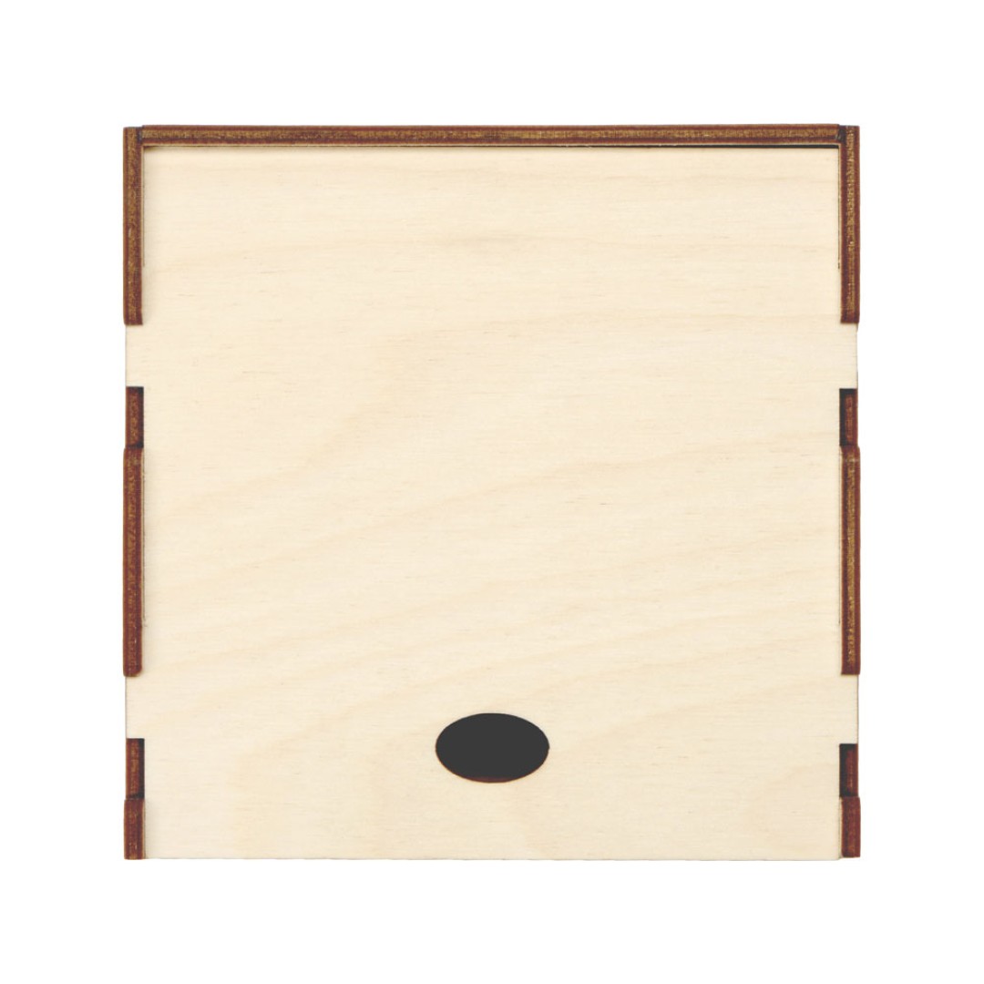 Деревянная подарочная коробка, 122 х 45 х 122 мм