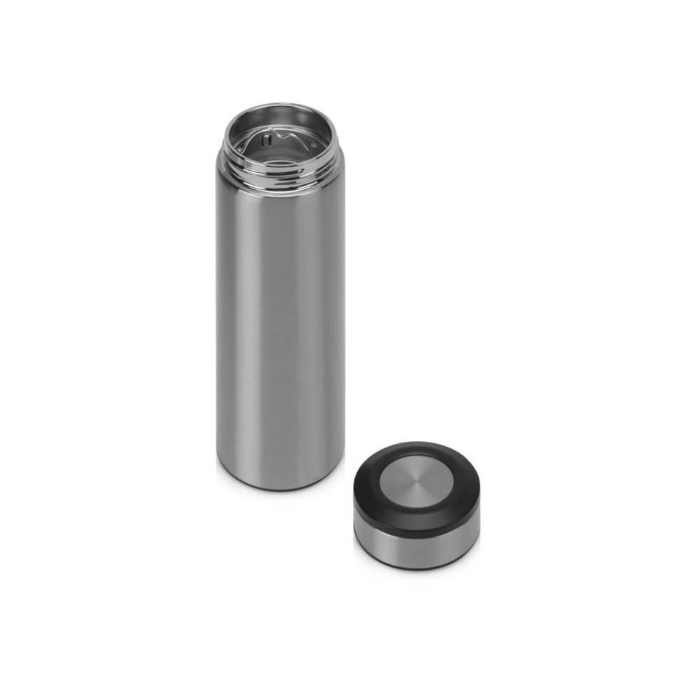 Термос «Confident Metallic» 420мл, серебристый